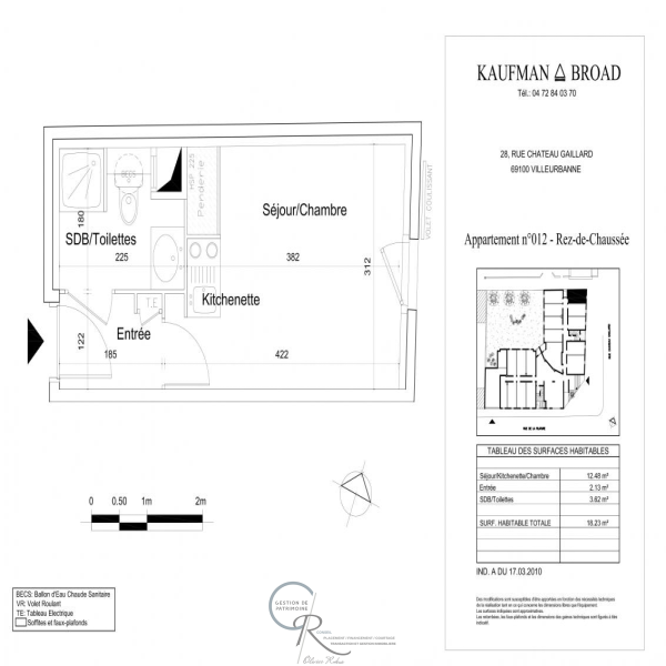 Offres de vente Studio Villeurbanne 69100